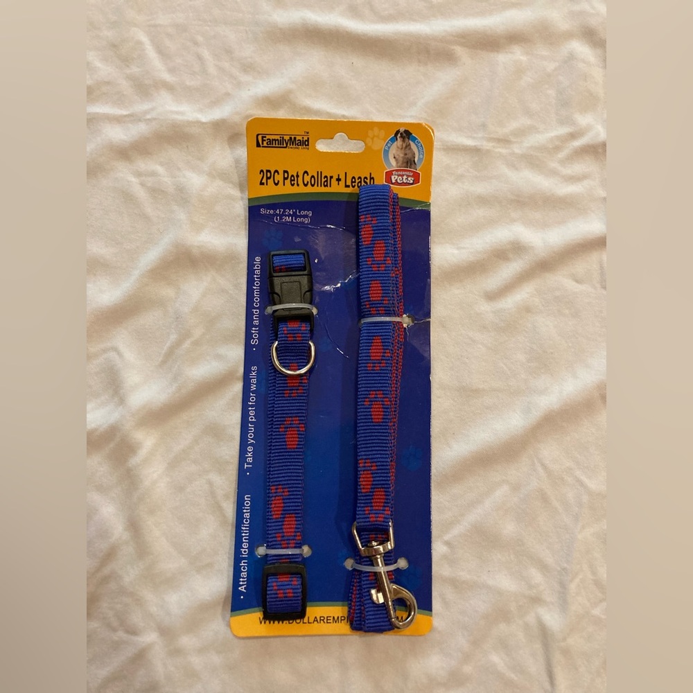 NWT FamilyMaid 
Dog Collar and Leash
Excellent Condition